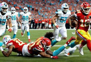 Who won the NFL game between Kansas City and Miami?