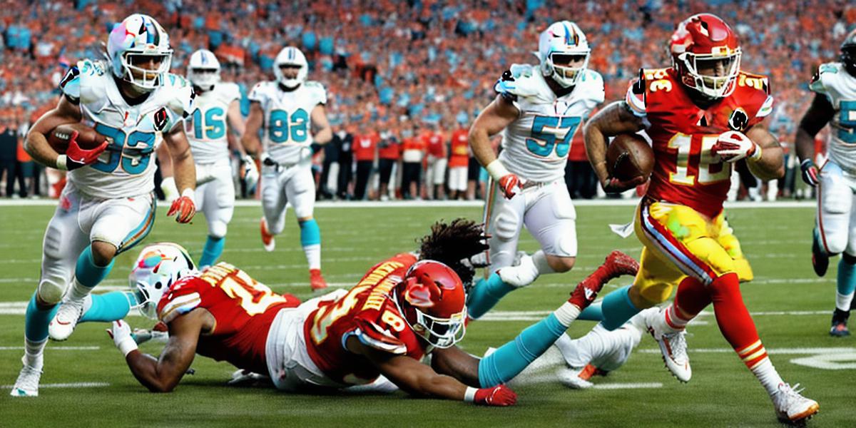 Who won the NFL game between Kansas City and Miami?